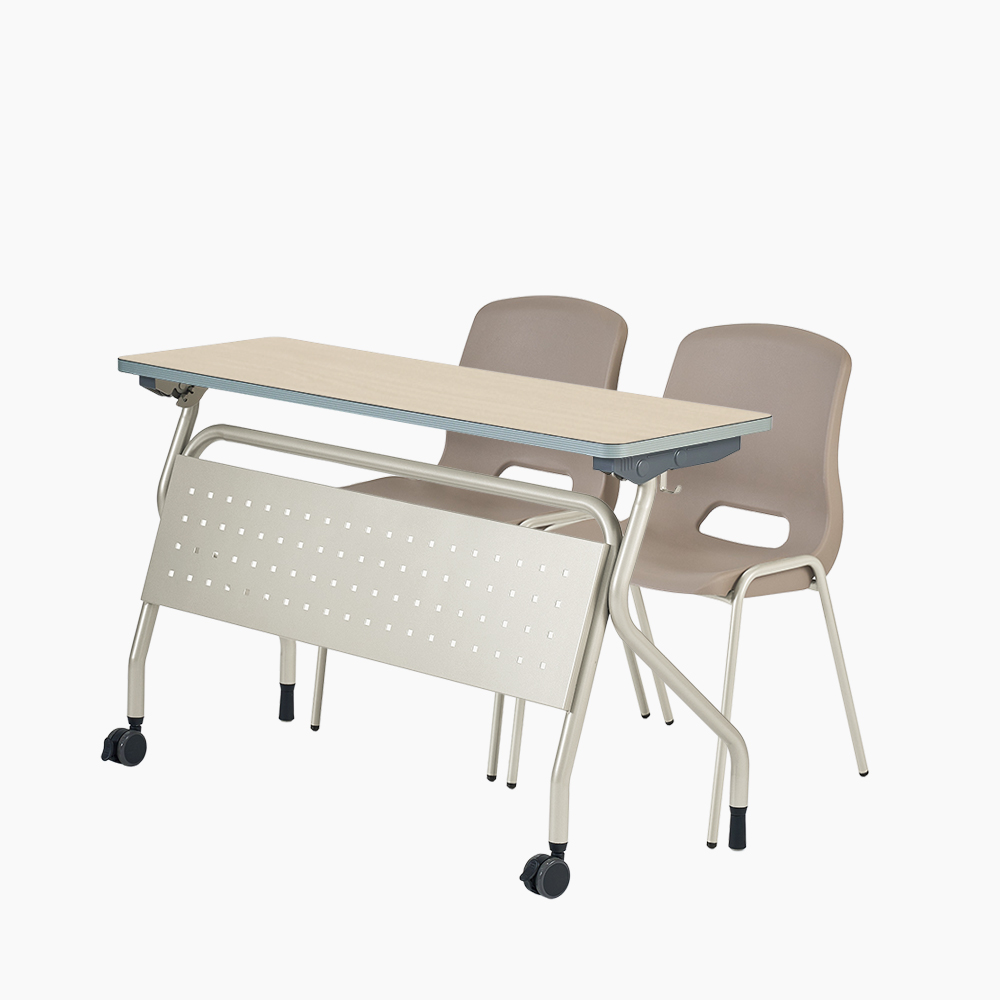 Folding Desk - 맥스 2인 세트 (라운드)
