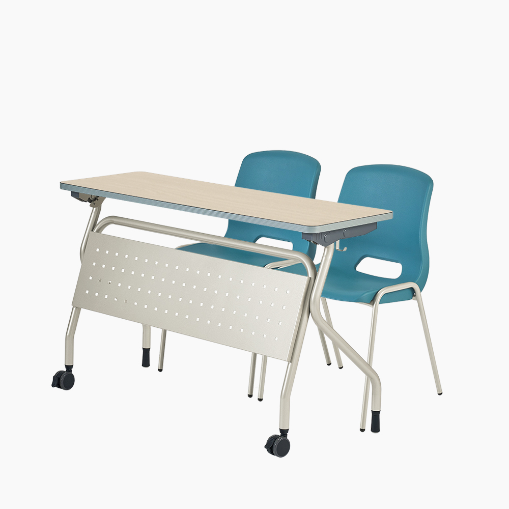 Folding Desk - 맥스 2인 세트 (라운드)