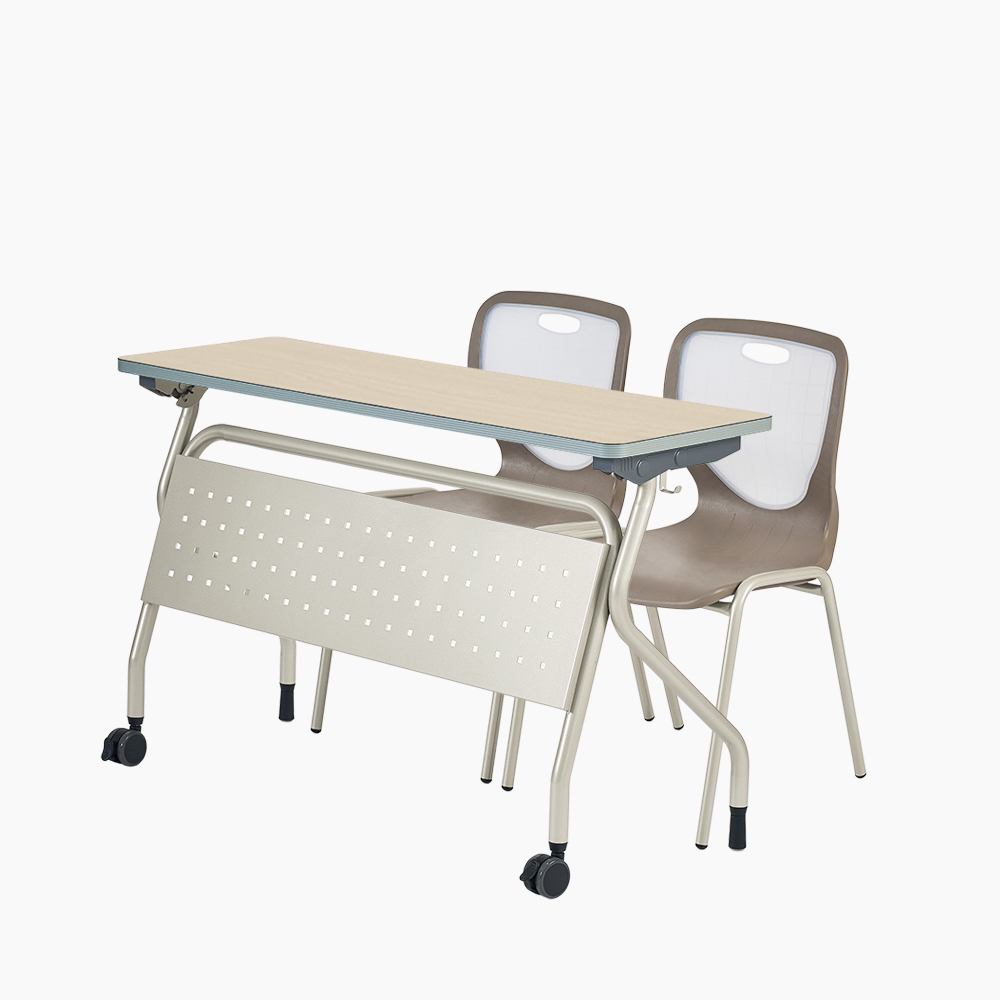 Folding Desk - 토비 2인 세트 (라운드)
